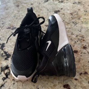 Kids Nike Black and White Air Max 270 Sneakers